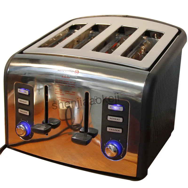 Stainless steel 4slices Toaster automatic toaster CFDQ004 electric oven toaster breakfast machine Baking Heating bread machine