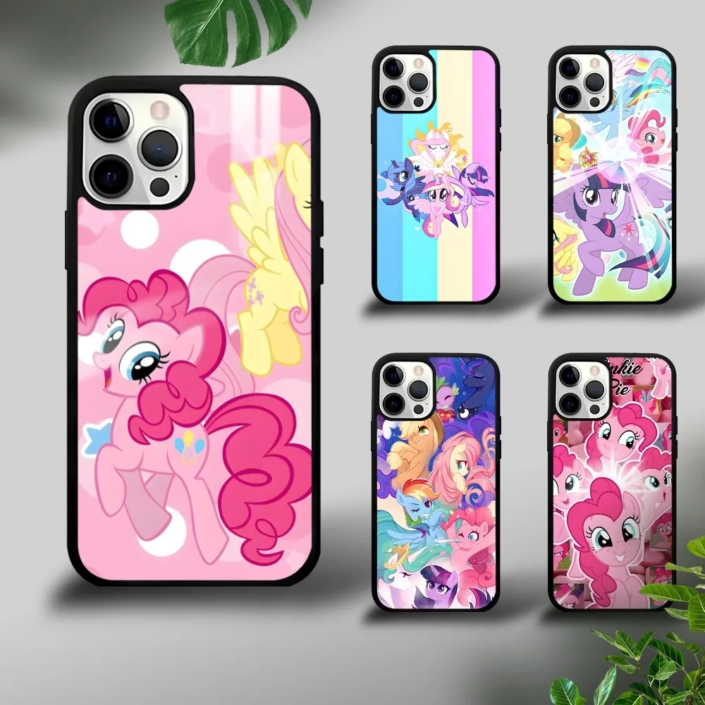 

Pink My Little P-PonyS Phone Case For iPhone 16 15 14 13 12 11 Pro Xs Max Mini Plus Celulares Hard Funda