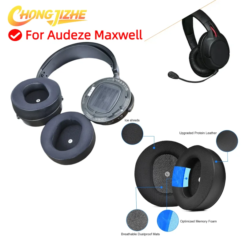 

Replacement Leather Sleeve Cooling Gel Earmuff for Audeze Maxwell Headphones Earmuff Ear cushions