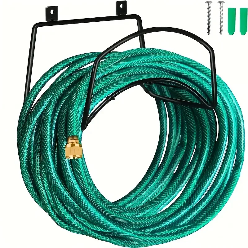 

Heavy duty garden hose bracket, durable water pipe, outdoor wall installation bracket, metal hose bracket