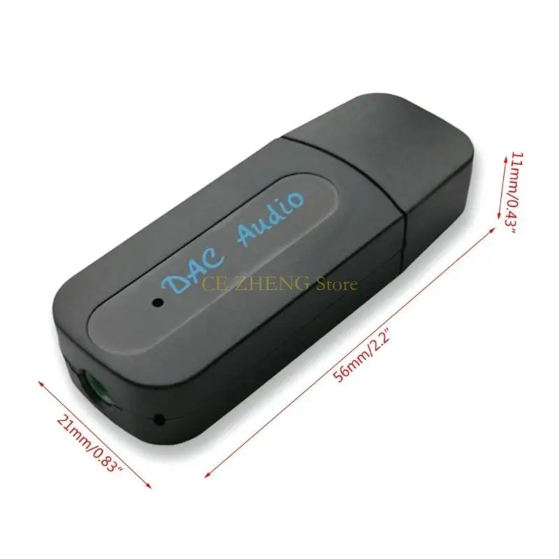 E56B Professional USB Sound Card Adapter DAC Sound Converter PCM2706 Converter External Sound Card Headphone Amplifier