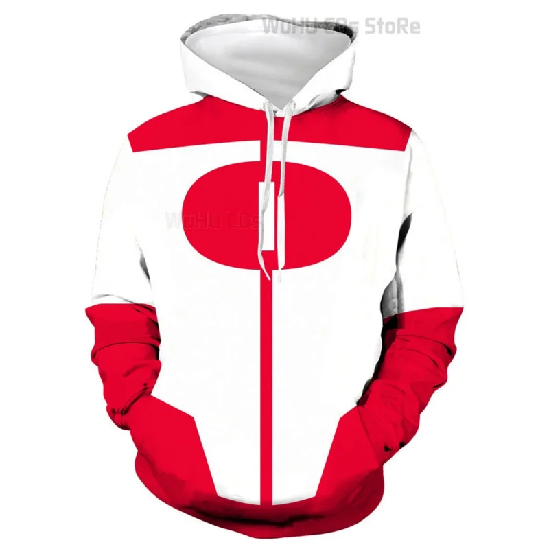 Anime Superboy Invincible Mark Grayson Cosplay Costume Hoodies Sweatshirts Pullover Streetwear 3D Printed Polyester Jacket