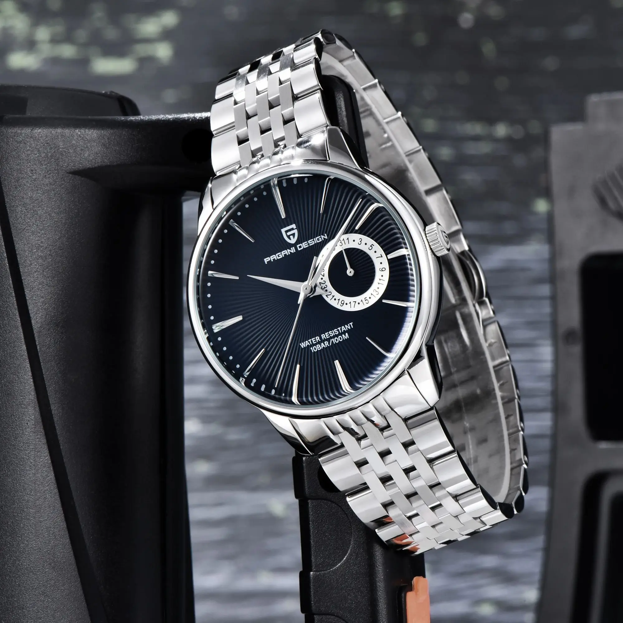 

Мужские часы Pagani Design PD1654 с японским механизмом TMI VH65, браслет из нержавеющей стали, элегантный аксессуар для современного джентльмена