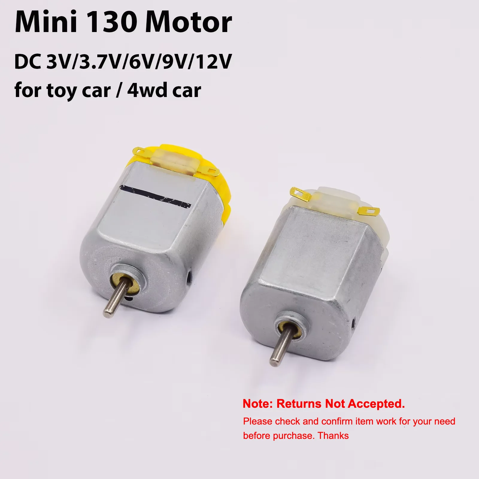 1PC S.M.C Standard FK-130 Carbon Brush Motor Strong Magnetic DC 6V 9V 12V High Speed DIY 4WD Toy Car Boat