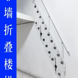 Dedicated wall facing staircase loft duplex staircase side wall facing attic staircase indoor room