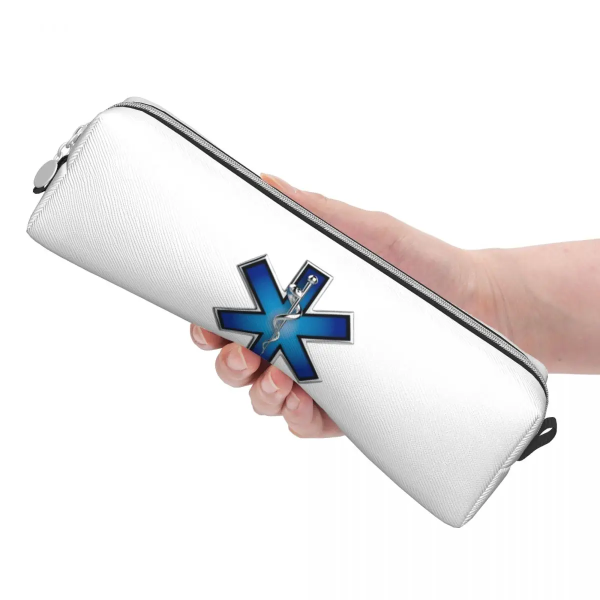 المسعف نجمة الحياة Emt الطوارئ الطبية رمز مقلمة أكياس القلم صندوق القلم للبنين بنات قلم رصاص الحقيبة حقيبة مستحضرات التجميل #3