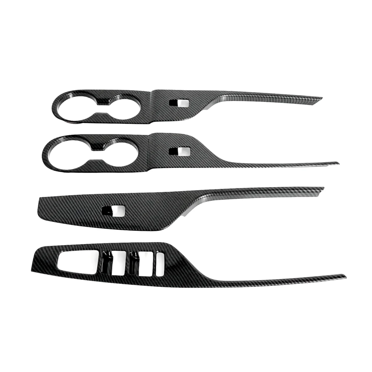 

Для Hyundai Palisade 2022 2023 кнопки для стеклоподъемника автомобиля переключатель панель Крышка отделка стикер аксессуары ABS Carbon