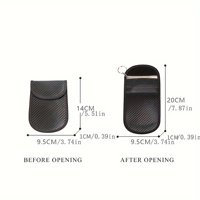 Card Car Key Box FOB Signal Shielding Bag RFID Shielding Key Credit Thickened Card Bag Privacy Protection Storage Box