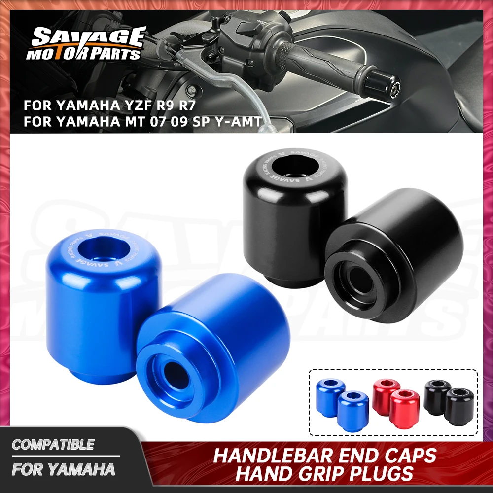 Für Yamaha YZF R7 2025 Lenker End Bar Ends Kappe Slider YZF-R7 2021 + Motorrad Hand Grip Stecker Griff Bar Ends gewichte Slider