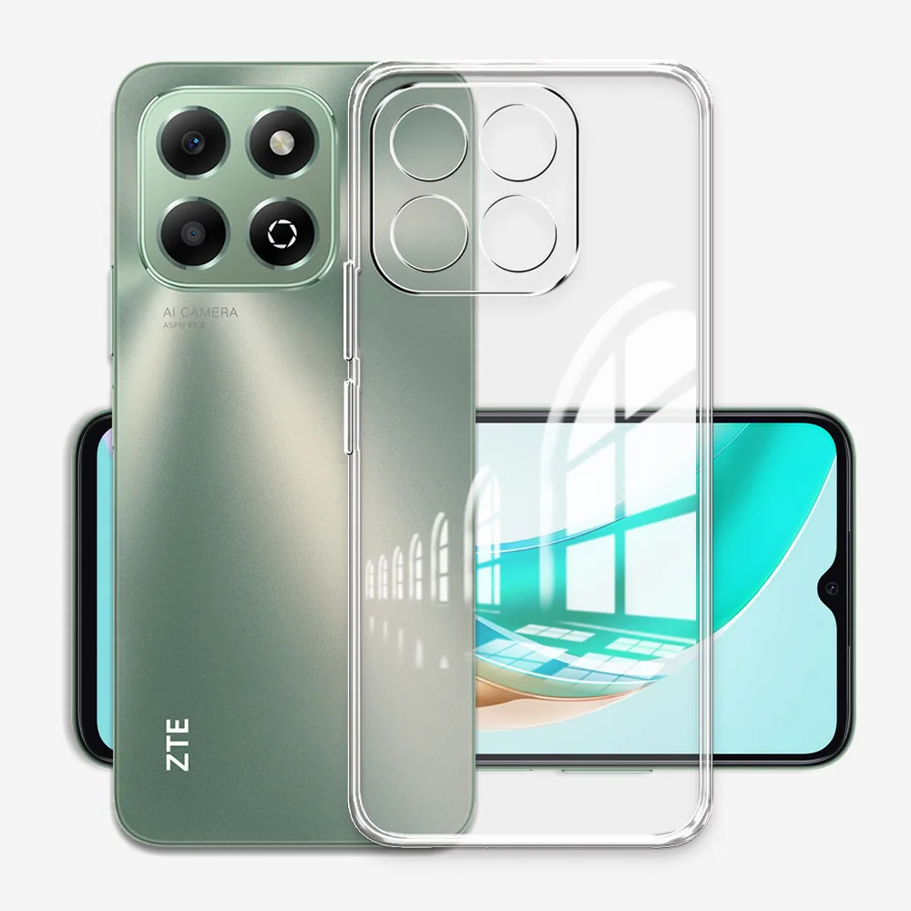 For ZTE Blade A35 Case Clear Silicone Soft Phone Case FFor ZTE Blade A55 Clear Shockproof Bumper Cover for zte A55 A35 Coque