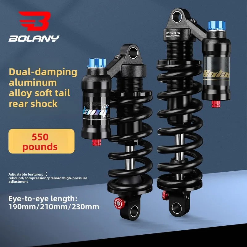 BOLANY Oil pressure Spring Shock absorber  off-road mountain bike Electric Motorcycle Rear shock damping