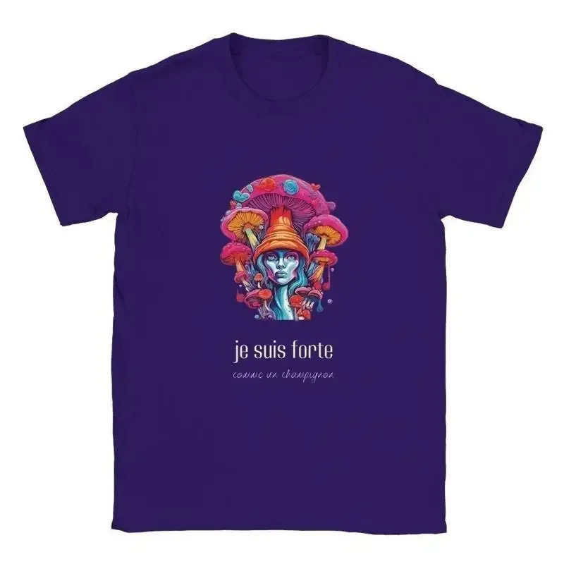 Women's cotton affirmation t shirt Inspirational Mushroom quote Mom gift for her