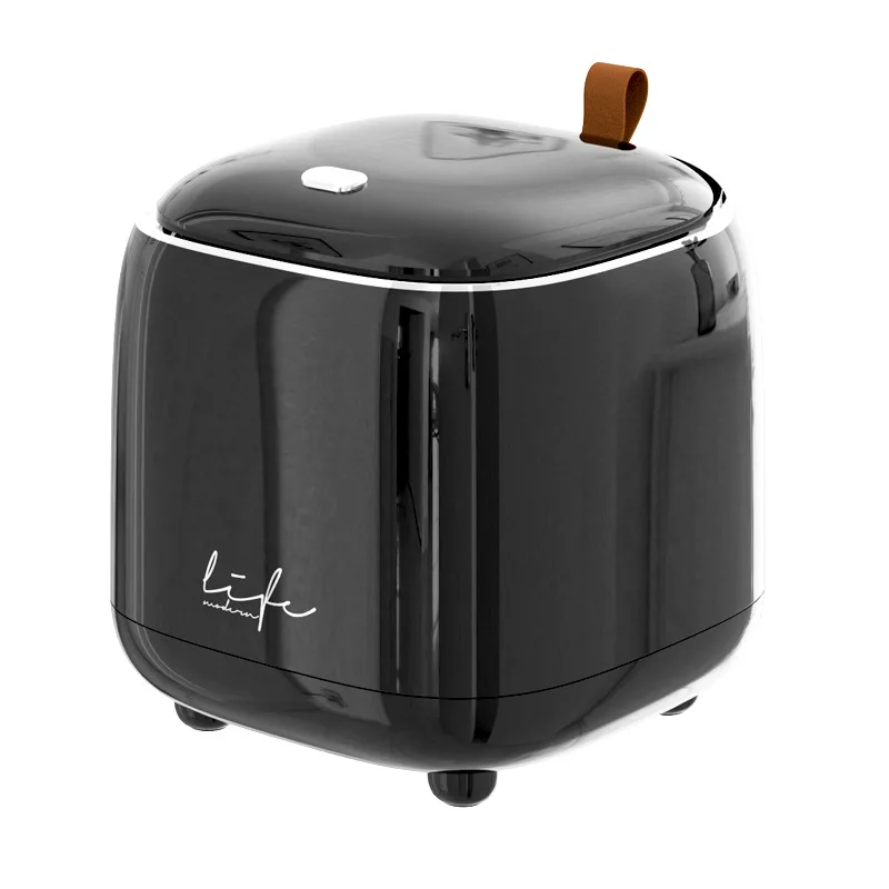 New Light Luxury Mini Desktop Trash Can Pressing Desktop Trash Can Double-layer Coffee Table Bomb Cover Small Storage Bucket