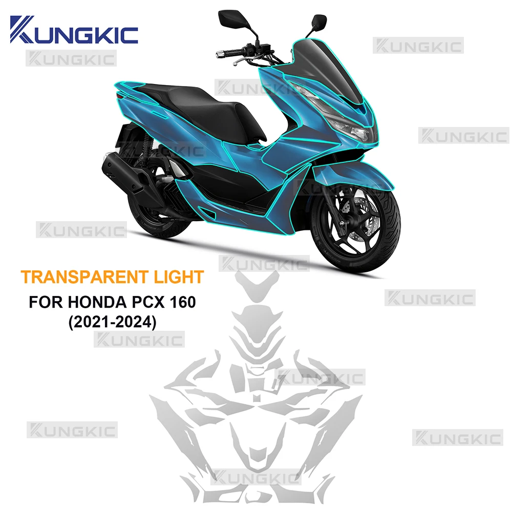 For Honda PCX 160 2021 2022 2023 2024 Motorcycle PPF Protection Film TPU Invisible Car Cover Gloss Matte Sticker