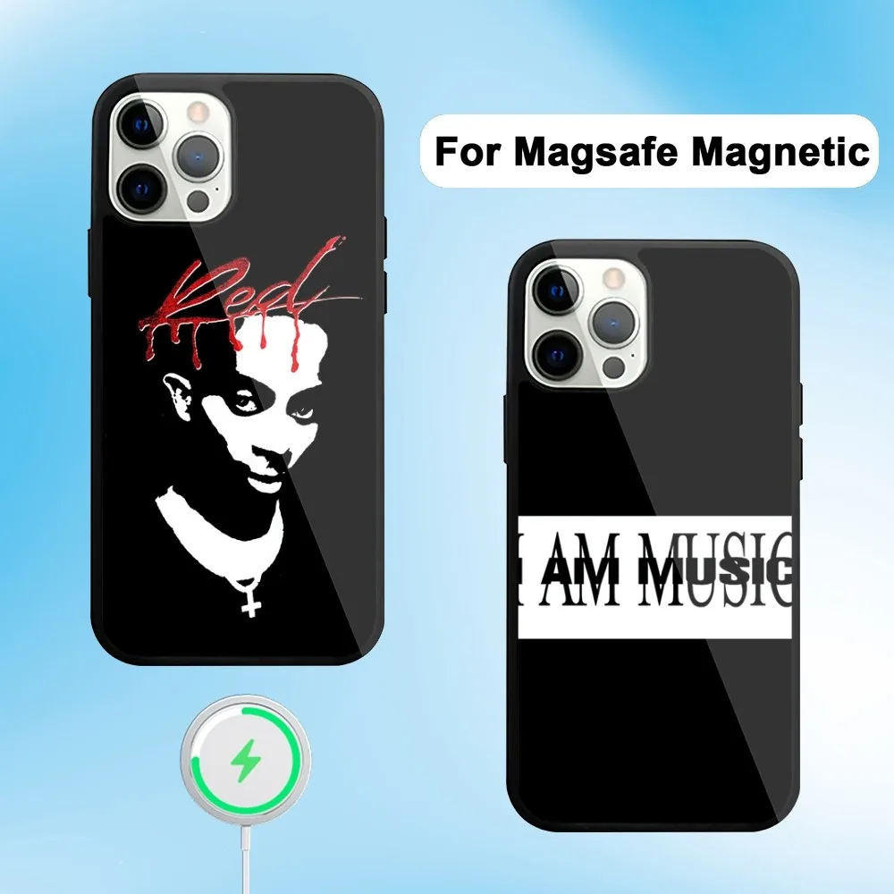 Playboi Carti Whole Lotta Red Phone Case For iphone Pro Max 11 Plus 12 14 15 13 Mini Magsafe Magnetic Wireless Charging Shell