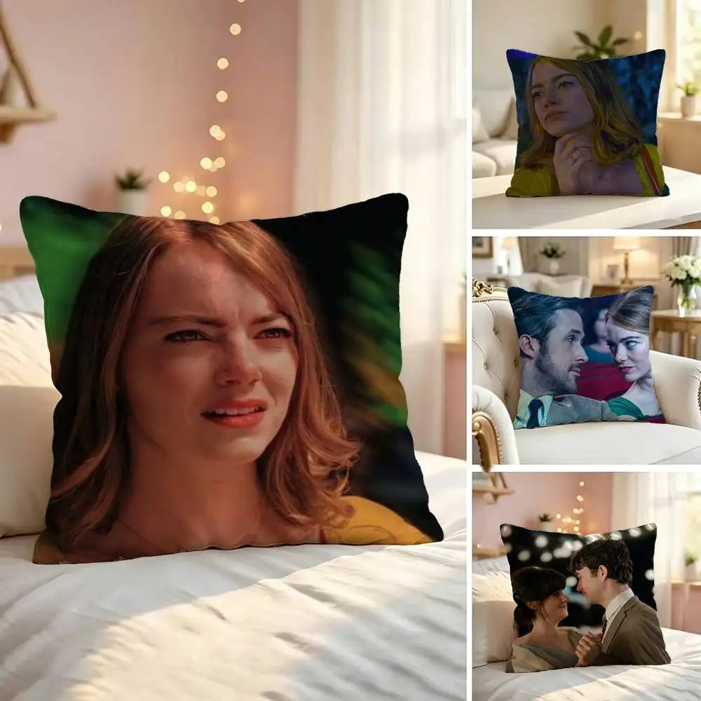 Film La La Land Soft Pillow Shell For Sofa Living Space Bedroom Headboard Backrest Square Cushion Cozy