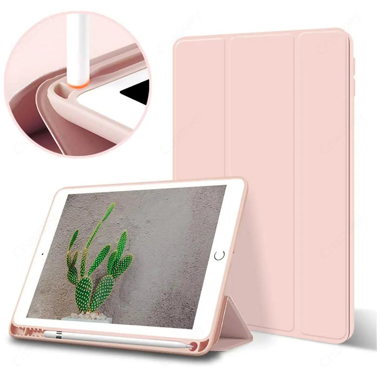 

Funda case for iPad 9.7(5th 6th Gen) iPad Pro11 Air4/5 Smart Pu Leather with Pencil Holder case for 10.2 10th Gen mini 5 6 Coque