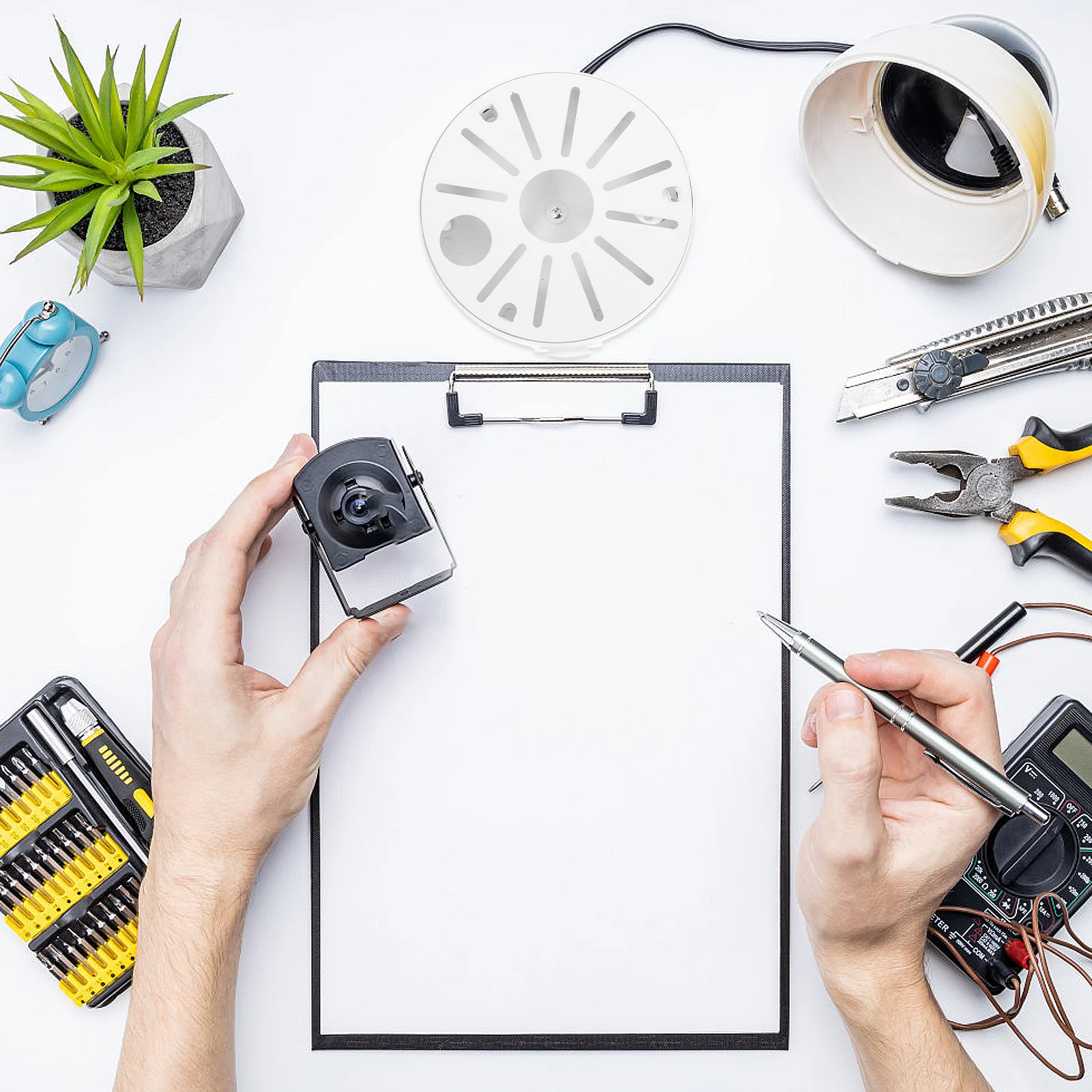 

Compact Aluminum Alloy Junction Box for Security Camera Mount Cctv Dome Outdoor Indoor Cable Organizer with Cover Enclosure