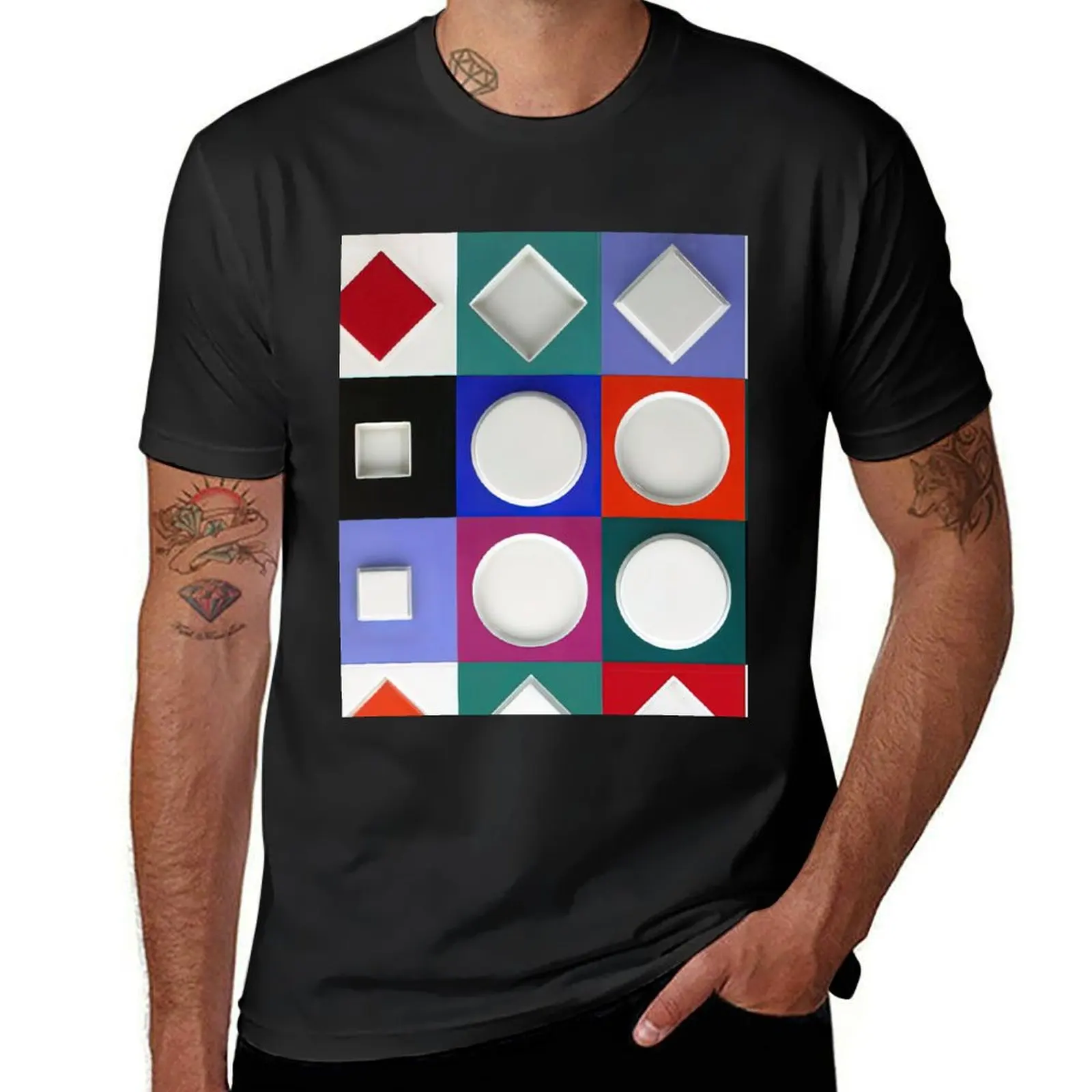 

Victor Vasarely Composition Carrée Relief T-Shirt oversizeds Blouse kawaii clothes sublime t shirt men