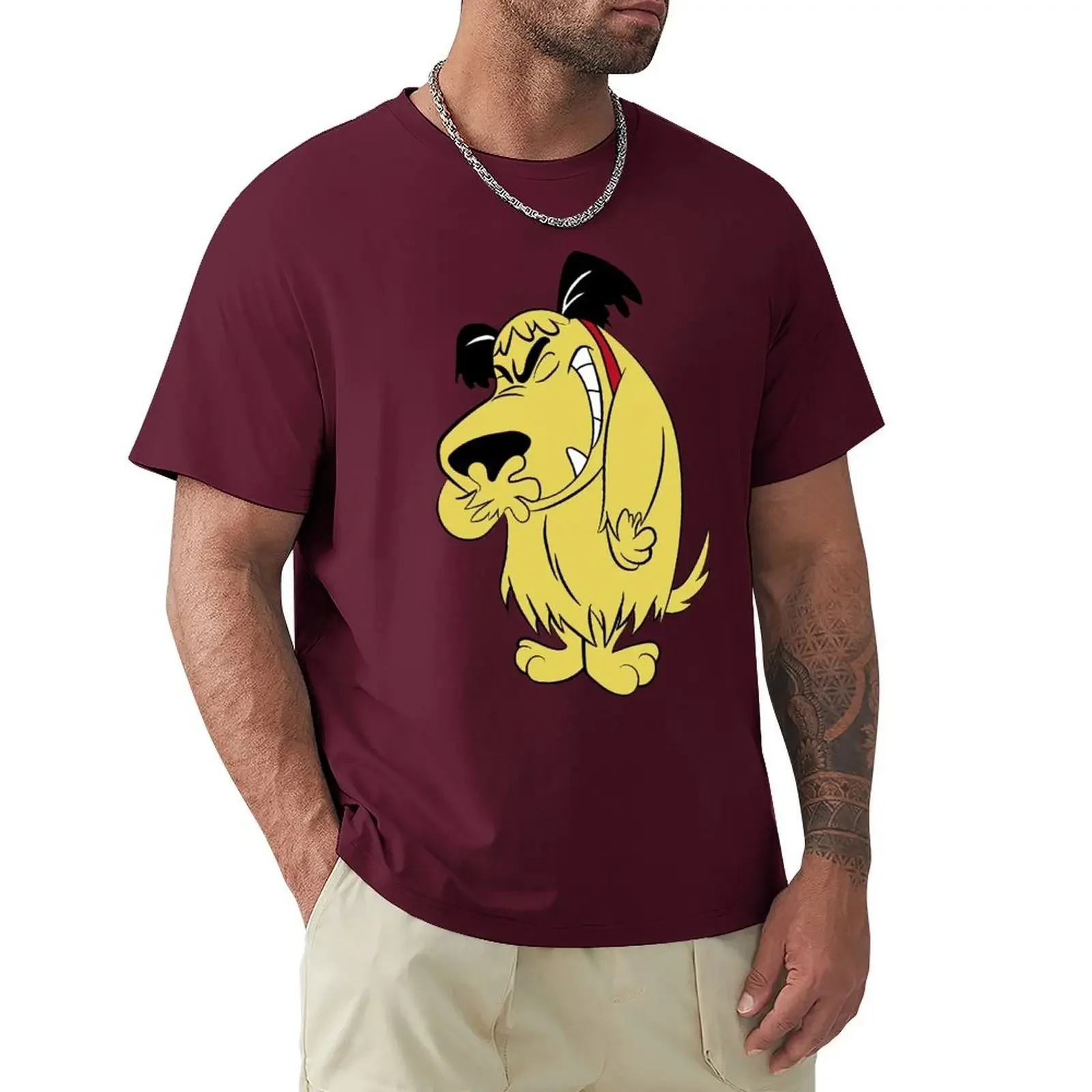 

2025 new model Laughing Muttley Funny g T Shirt Harajuku Short Sleeve T-shirt 100% Cotton Graphics Tshirt Tops