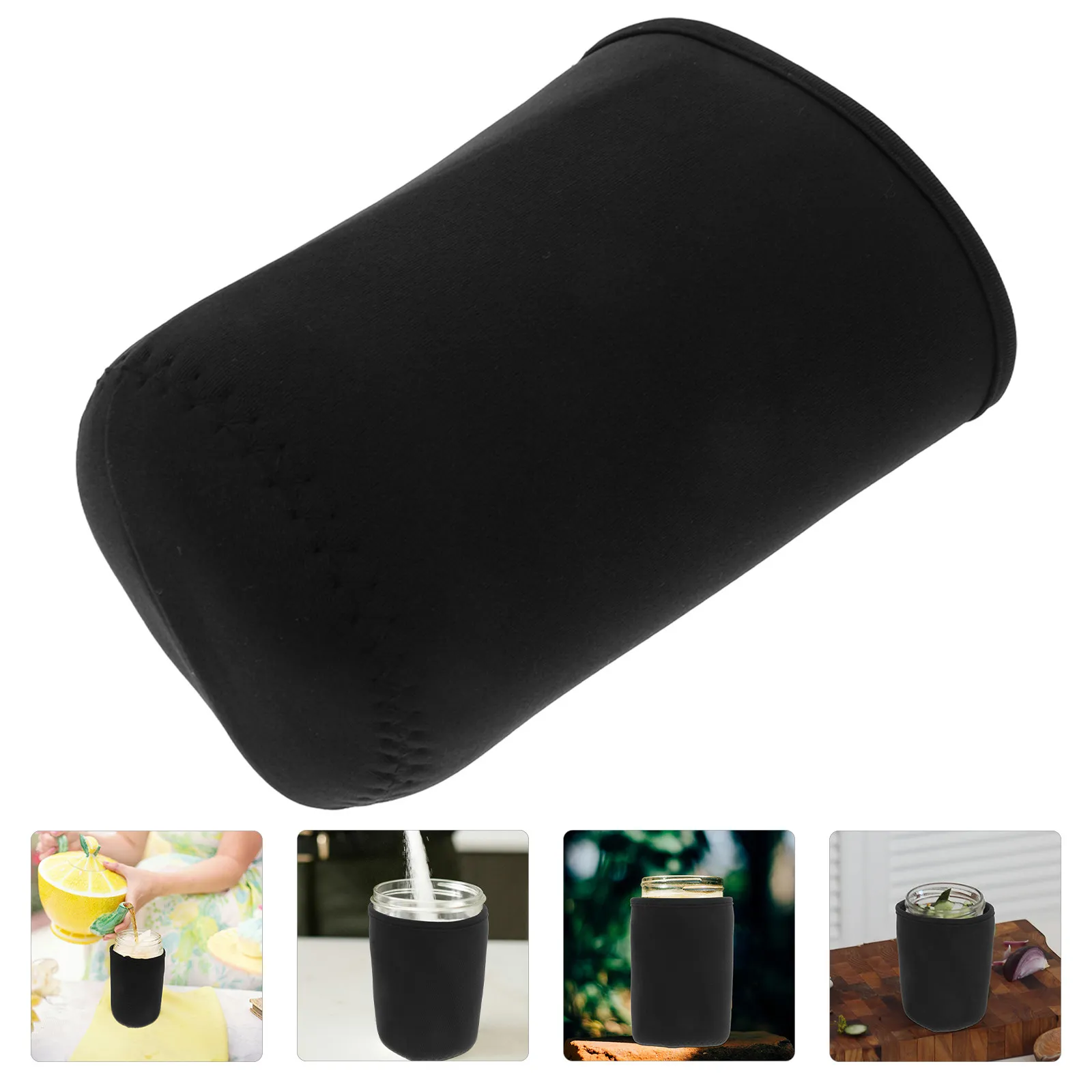 

6Pcs Blackout Sleeve for Mason Jar Sprouting Containers Light Blocking Grow Cover Shade Protector for Hydroponics Reusable