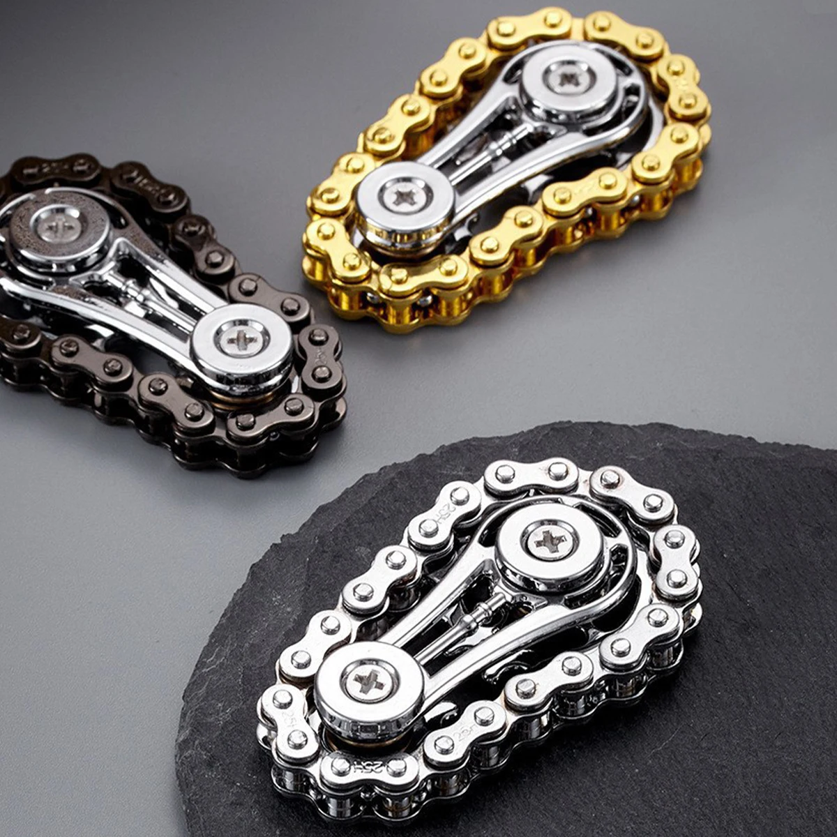 EDC Metal Gear Gyroscoop Zinklegering Creatieve Fidget Spinner Gear Chain Vingertop Spinners Fidget Spiner Vinger Stress Relief Speelgoed