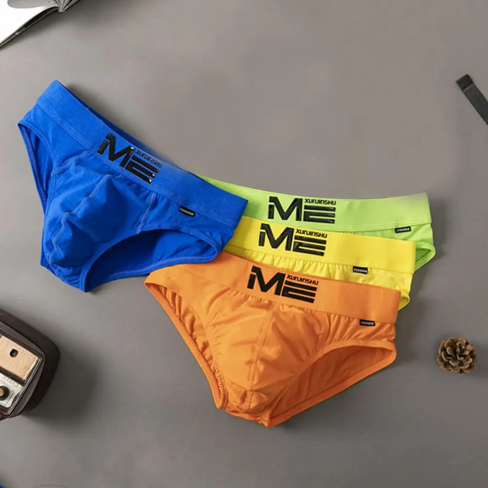 Men Underwear with Front Fly Men's Low-rise Briefs with 3d U-shaped Bag Wide Elastic Waistband Sexy Space Functional Fly for Men