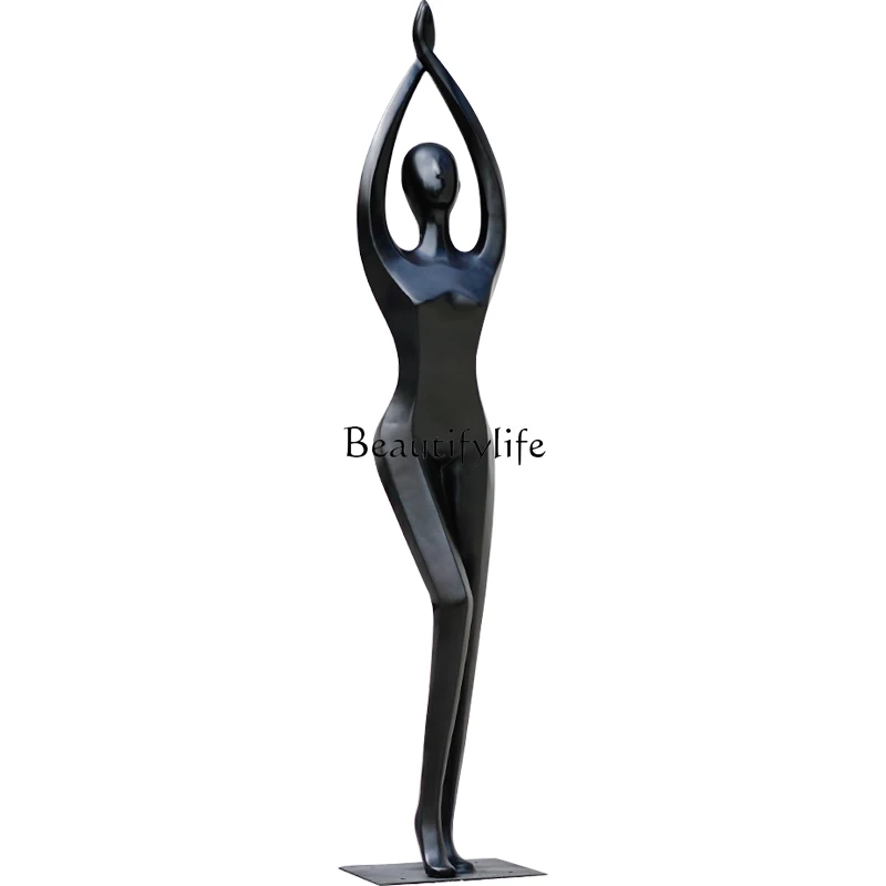 

Figure sculpture floor-to-ceiling large ornament abstract walk profile creative garden landscape