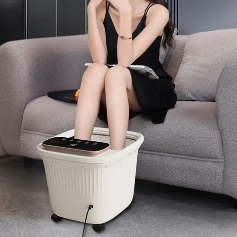 가정용 자동 항온 족욕 기계, 3D 마사지 휠, 온열 발 세척기, 페디큐어 스파 족욕