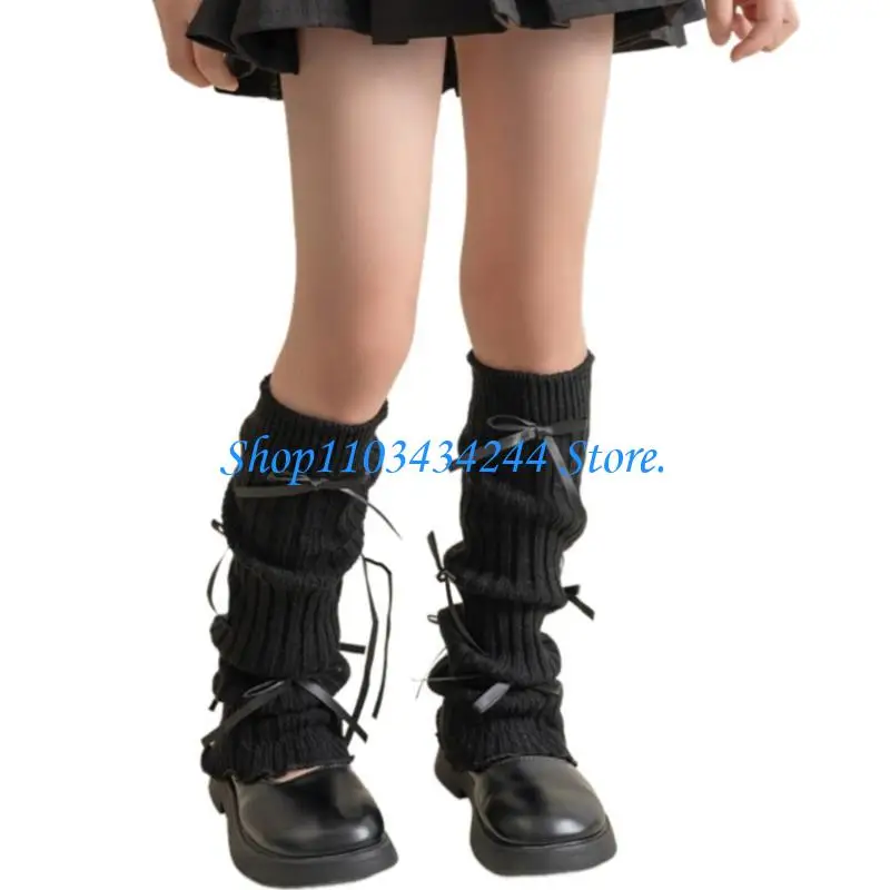  Children Fashion 3D Bowknot Stackable Socks Breathable & Comfortable Leg Cover