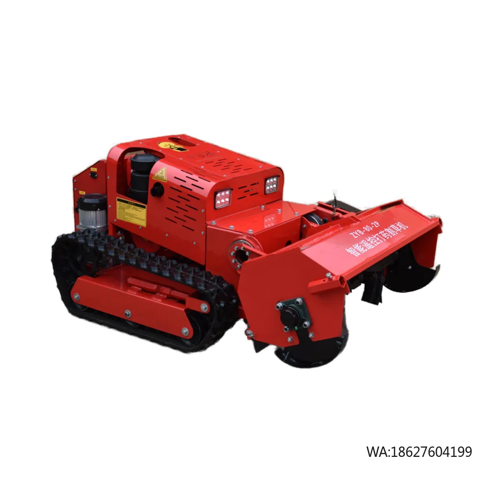 

Engine All Terrain Agriculture Rubber Remote Control Robot Flail Lawn Mower 800mm 1000mm 1200mm CE EPA
