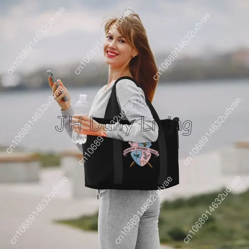 Tas Duffel Travel Gamma Phi Delta Print, Tas Tote Akhir Pekan Anti Air, Tas Jinjing Kapasitas Besar, Tas Bagasi Kabin