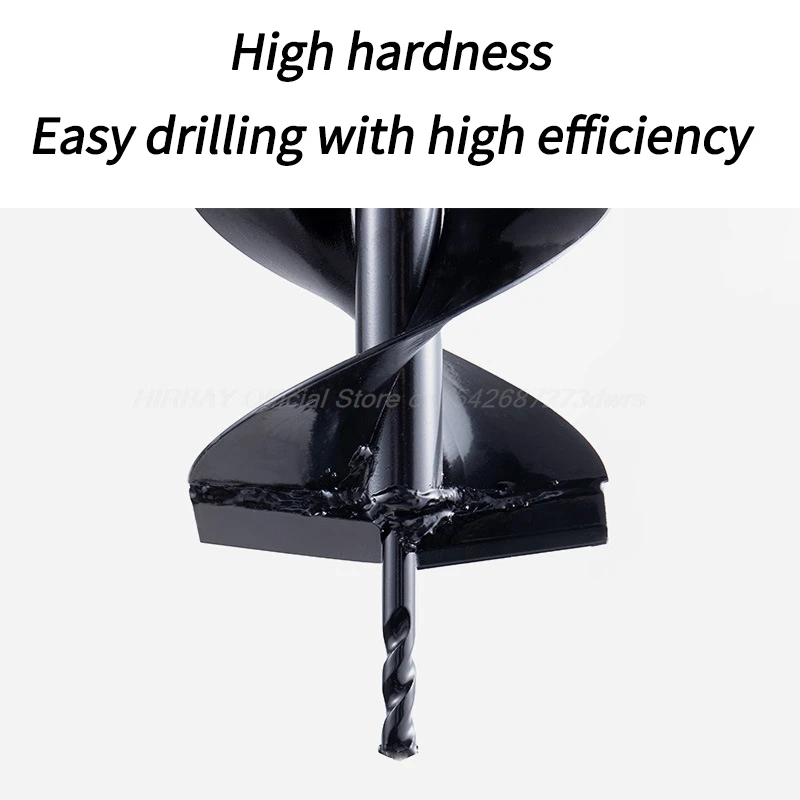 Double Blade Alloy Earth Auger Bit Made Of Manganese Steel High Power Spiral Design For Professional Ground Drilling Work