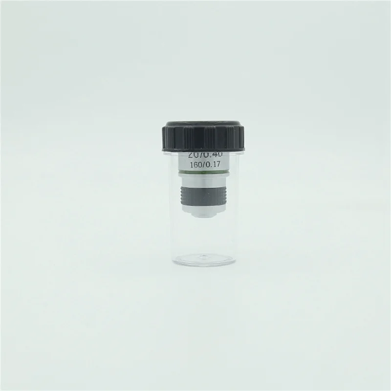 2Pcs 185 Microscope Objective 20X Achromatic Objective Biological Microscope Parts Accessories