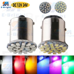 DC12V 24V 10PCS 22 SMD P21W 1156 1073 7506 BA15S P21/5W 1157 2057 1154 2357 BAY15D Auto del Segnale di Girata della Coda del Freno Indicatore di Luce