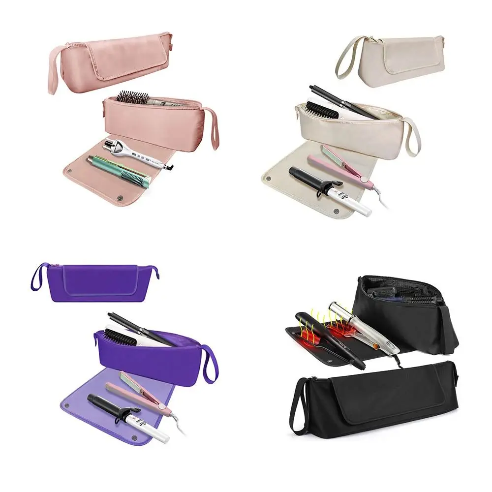 مقاوم للماء أدوات الشعر حقيبة التخزين الغبار مقاومة للحرارة حصيرة مجفف الشعر حمل الغطاء الواقي سعة كبيرة #6