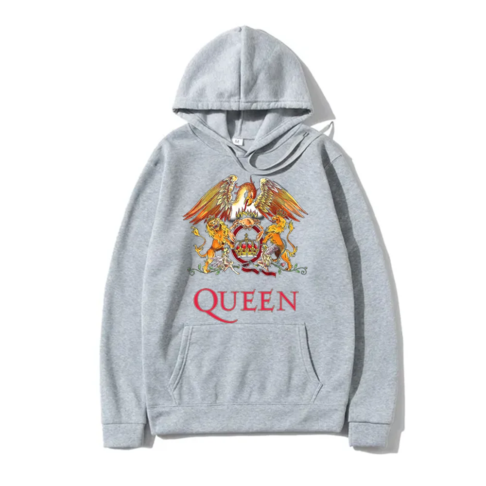 Motyw z zespołem Queen bluza z kapturem skała twarda jesienno-zimowe Hip-hopowe bluza polarowa sweter ubrania