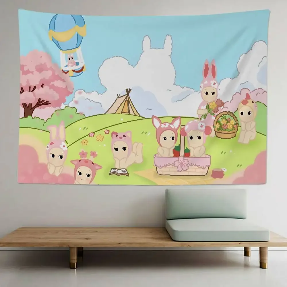 Cartoon Hot S-Sonnies DIY Wall Tapestry Hanging Tarot Hippie Wall Rugs Dorm INS Home Decor