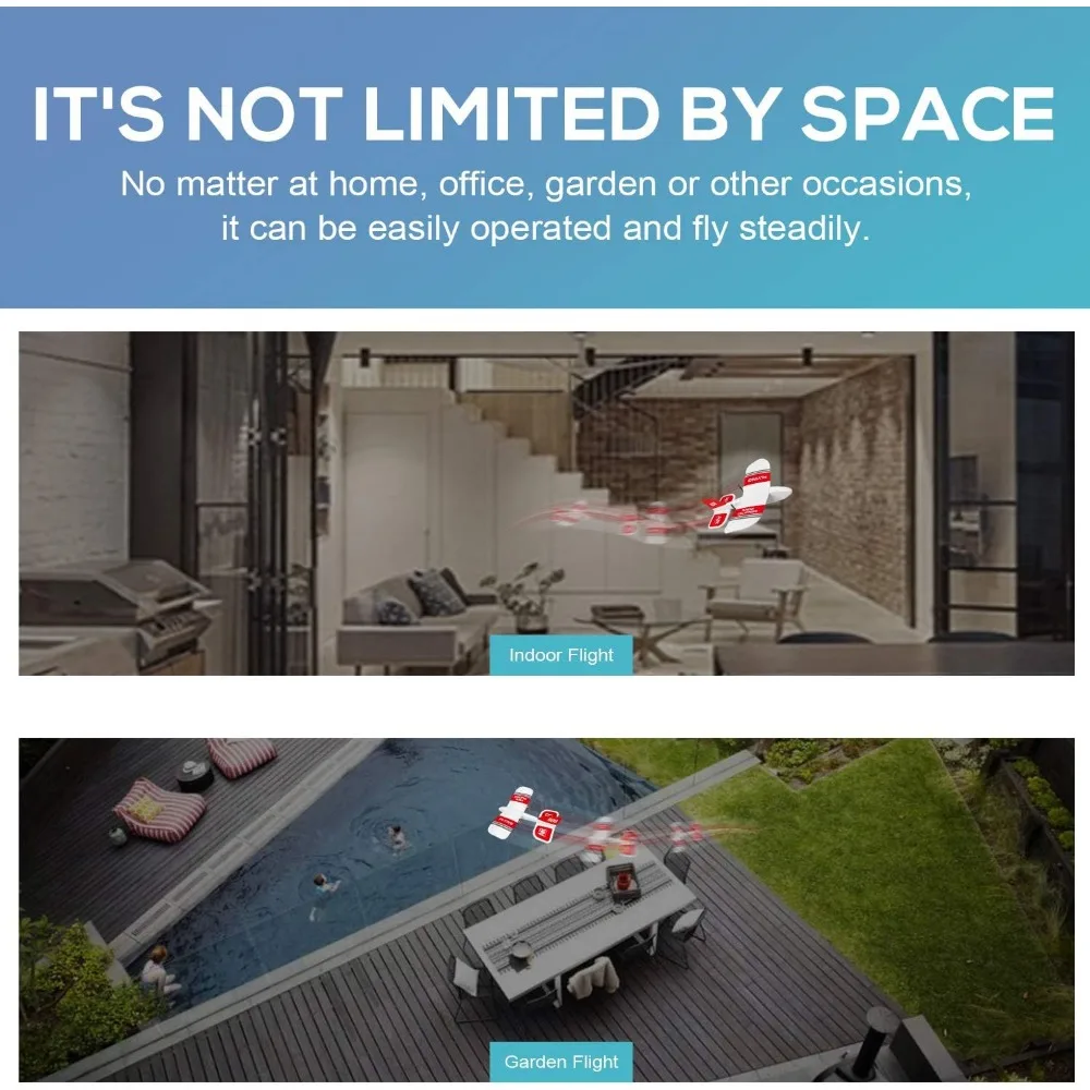 2.4GHz RC KF606 Fixed Wing EPP Foam Airplane, Ready-to-Fly Gliding Aircraft Model Toy