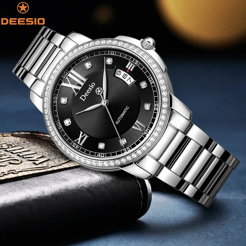 

Deesio Design E8003GA Bussiness Watch Fashion Luxury Waterproof Mechanical Wristwatch Automatic Movement Watches Clock Gifts Men