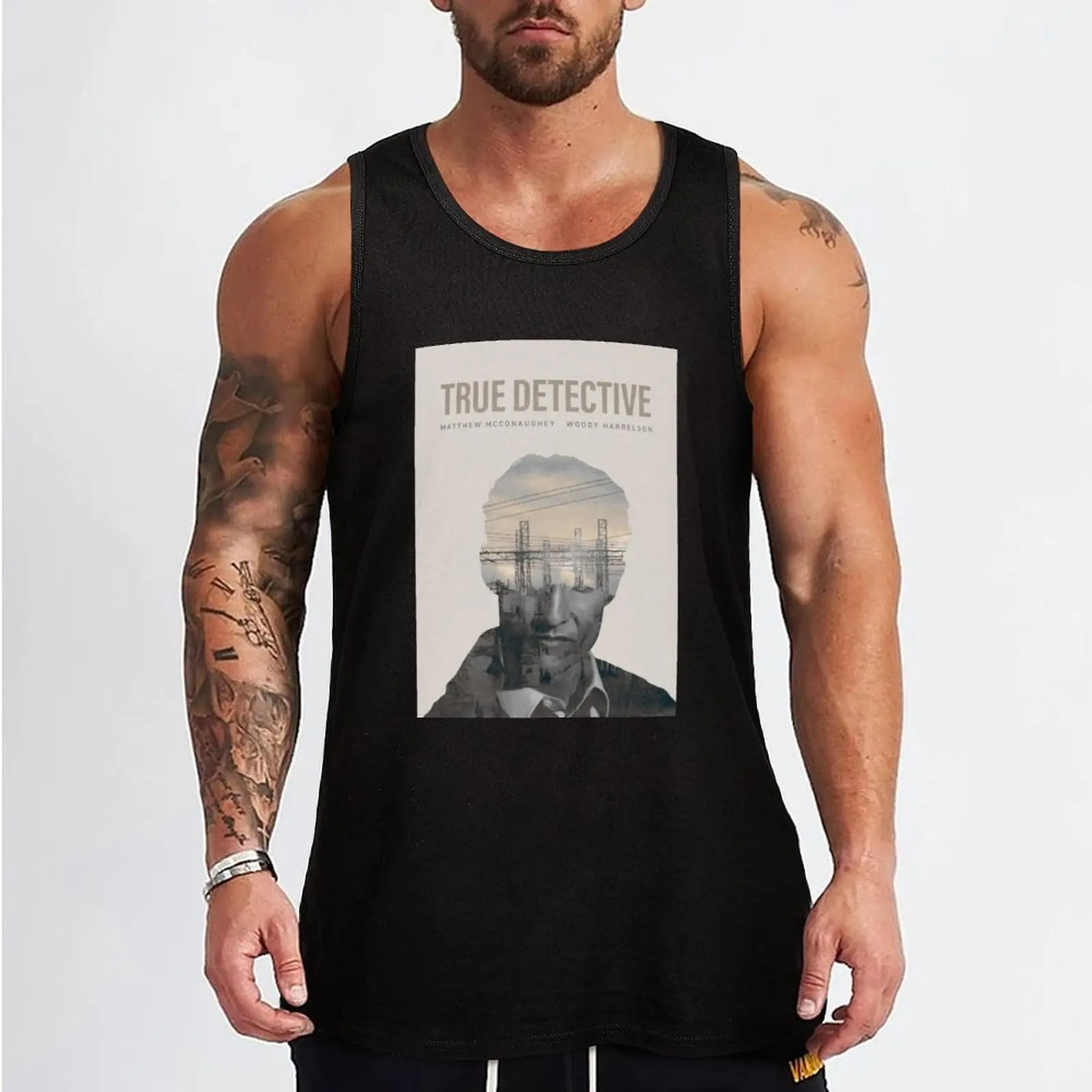 True Detective Season 1 Poster Tank Top anime t-shirts t-shirt for man sleeveless vests