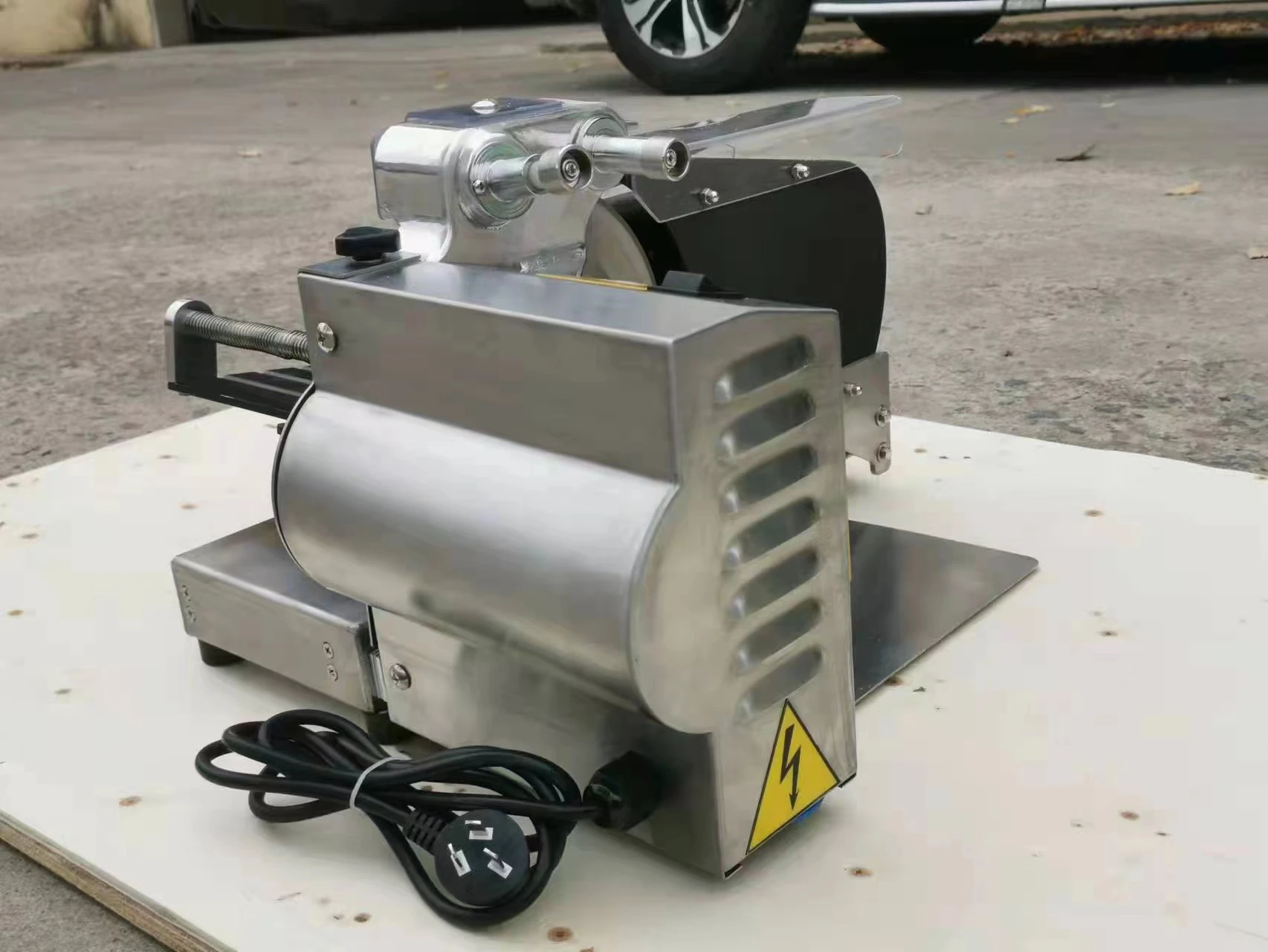 수동 두께 조정 상업용 빵 절단기, 소형 토스터기 슬라이서, 220V, 5-40mm