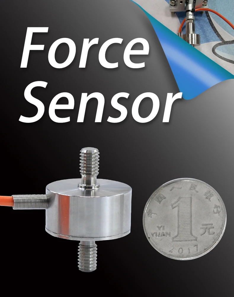 

Miniature Threaded Rod Tension Load Cell Sensor Small Size Pressure Weighing Industrial Force Measuring Sensor for Industrial Us