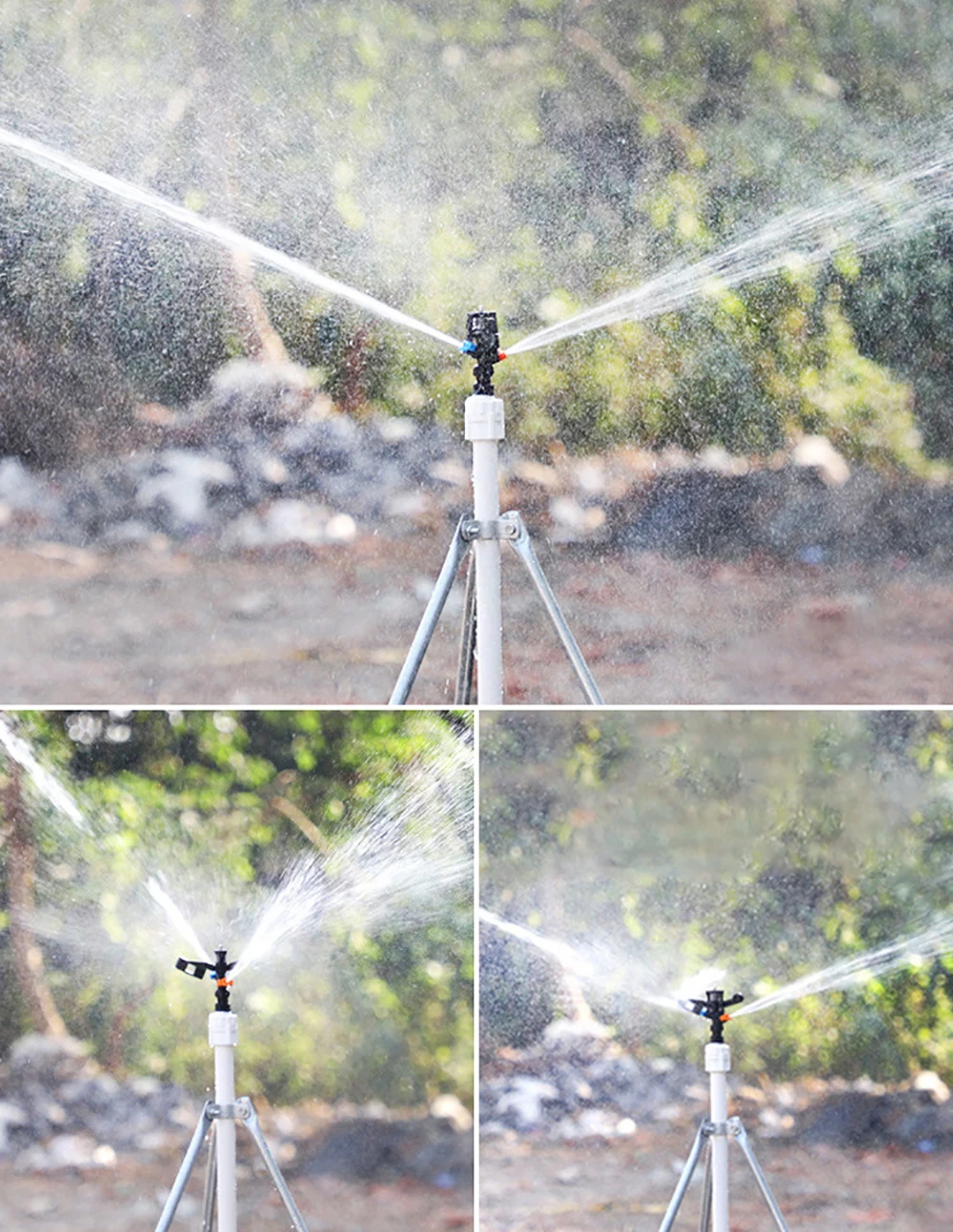 Rosca masculina Auto-Rotary Rocker Sprinklers, Irrigação Gramado, Rega Bico, Jardim Farm, Estufa, Pomar, Pulverizador, 1/2\