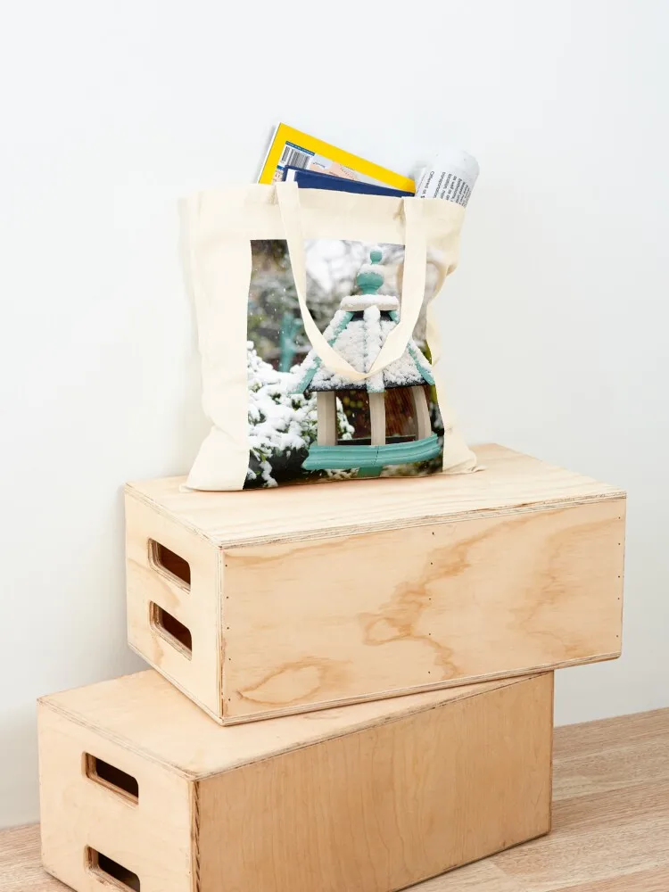 Snow House Tote Bag Handbags Customizable tote bag canvas tote bag hand bags