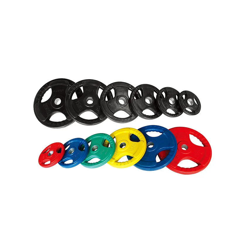 

Dumbbell Barbell Piece Counter Weight Piece Big Hole Hand Grip 5cm Hole Diameter Gym Bumper Plate Set Color