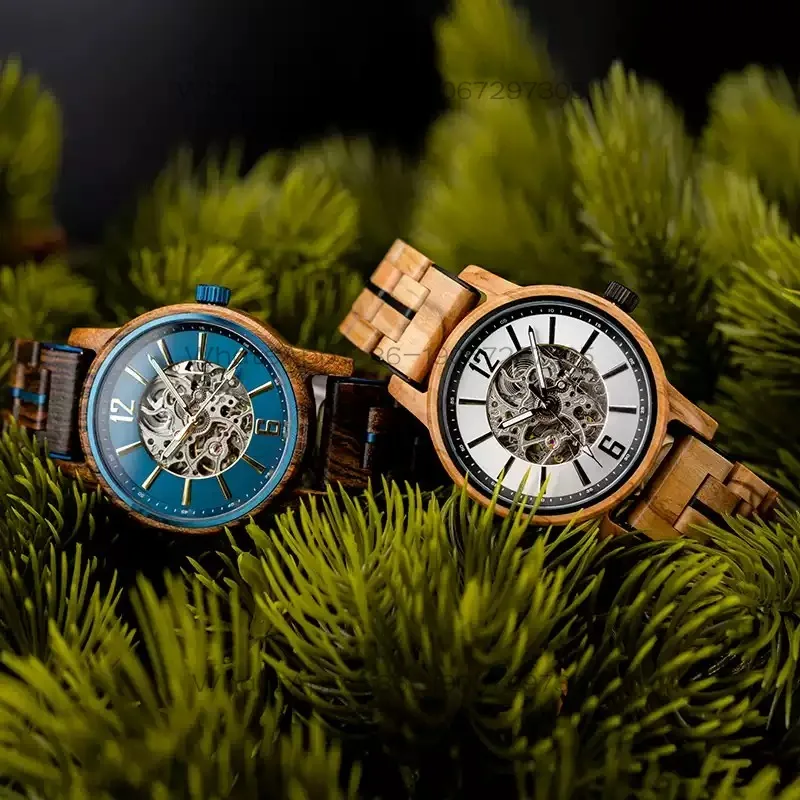Fully automatic mechanical watch men's student hollow advanced gift box