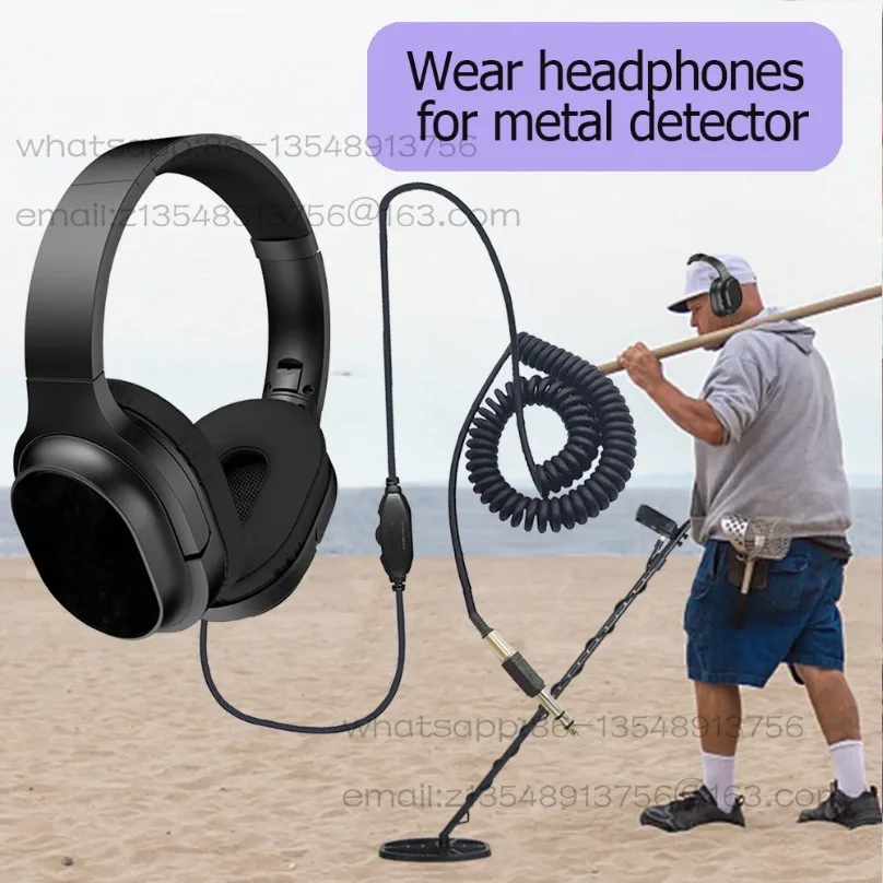 Underground metal detector spring wire headset Type_C 3.5 plug Bluetooth 5.4