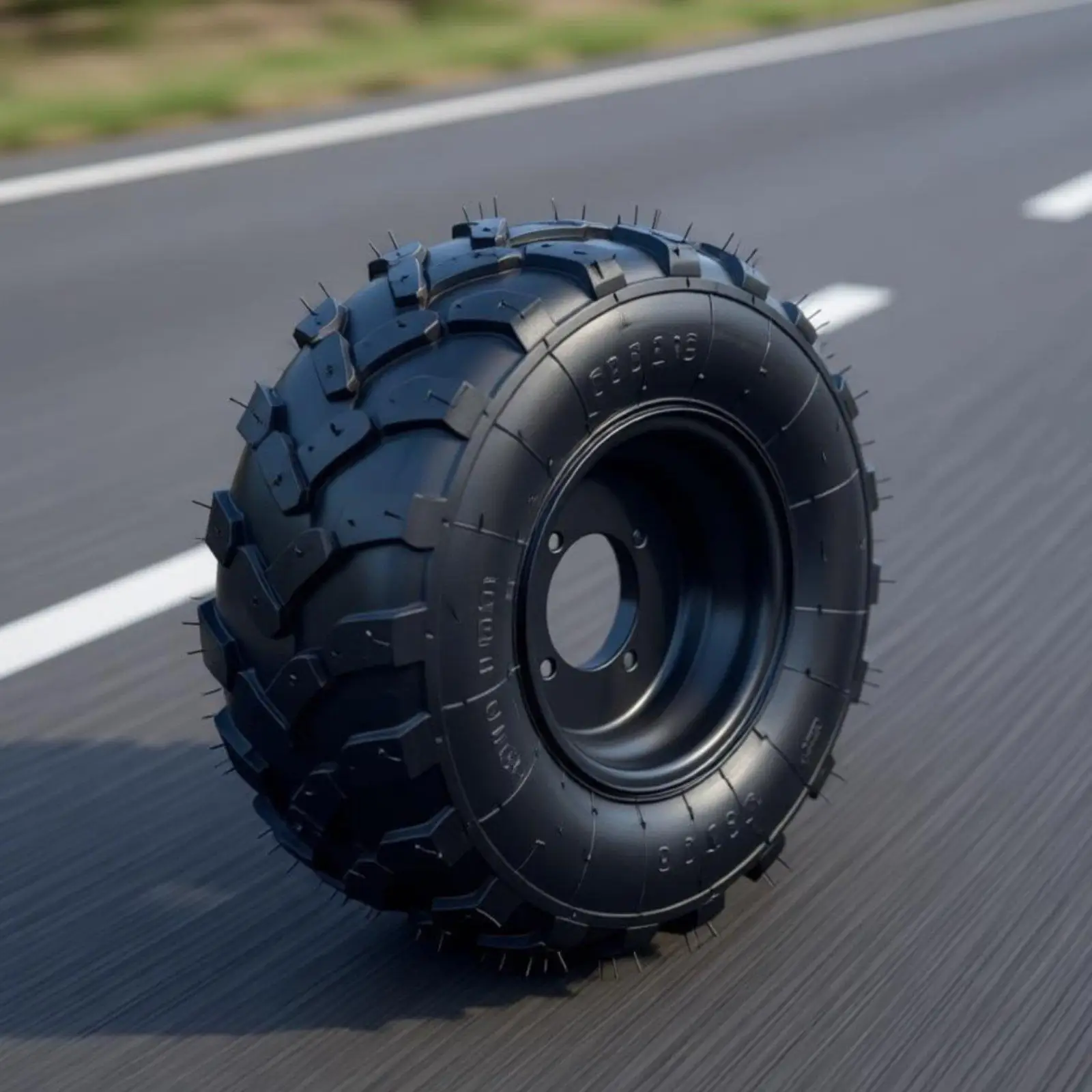 Off Road Vehicle Tire Steel Rubber Construction 16x8-7 Ready Assembly Wheel for All Terrain Go Kart
