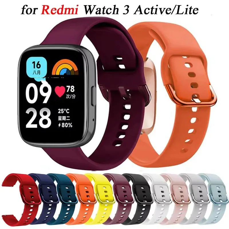 Für Redmi Uhr 3 Aktive Strap Sport Silikon Ersatz Armband Correa Für Xiaomi Redmi Uhr 3 Lite 5